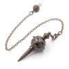 Energy Isis Pendulum Pointed Meditation Cone Metal Pendulum Witch Spiritual Pendulos  Women