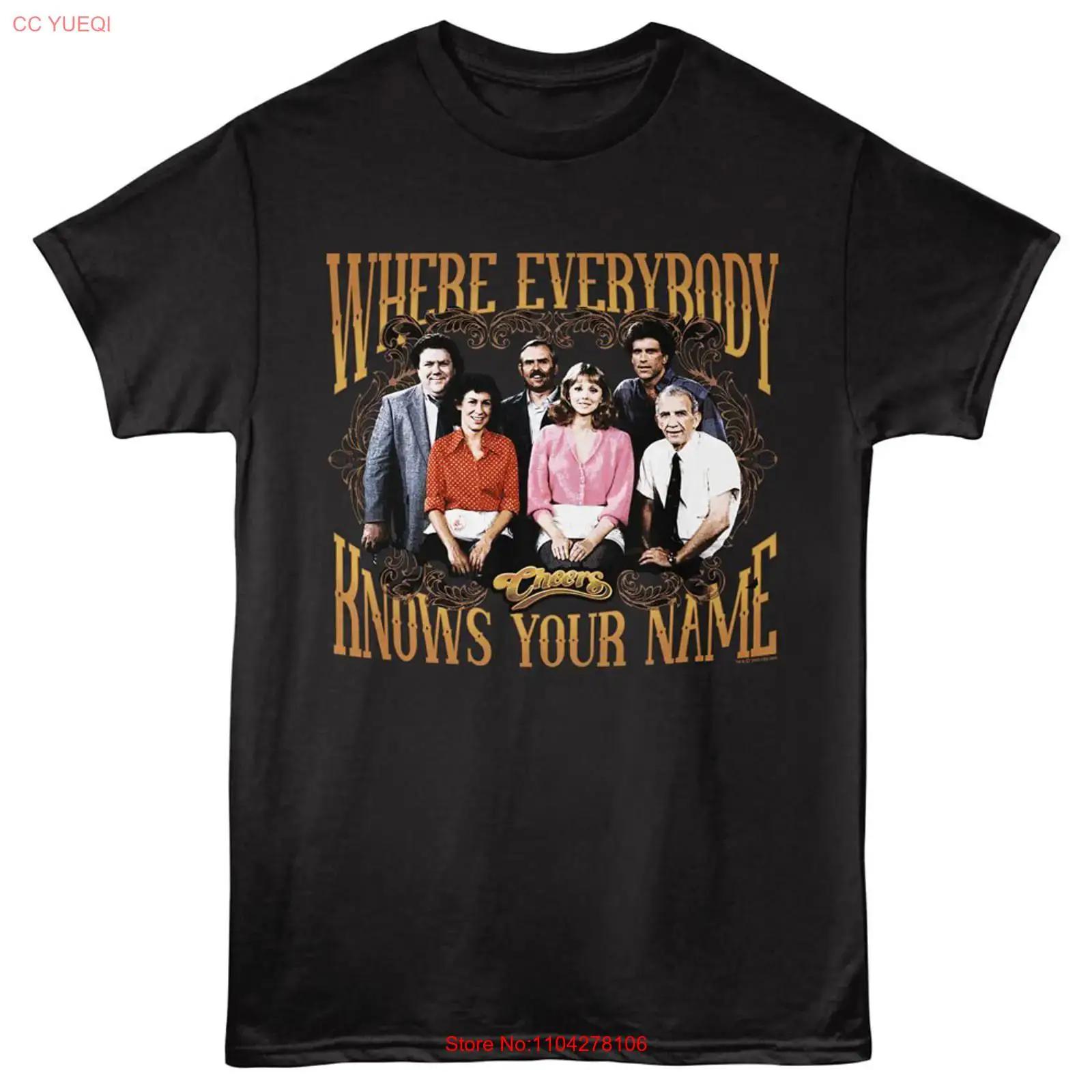 

Cheers TV Show Where Everybody Knows Your Name Cast Framed Photo Men s T Shirt vintage Washed Casual Stylish designer clothes S разноцветный