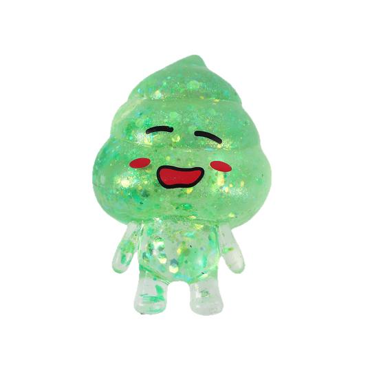 Juguete de Apretar Superhéroe Caca de Alien de Levantamiento Lento TPR Fidget para Alivio del Estrés Lindo Brillantante Gadget de Descompresión para Niños Adultos