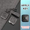 Zinc Alloy Leather Car Key Case Cover, For Zeekr 001 007 009 Zeekr X Zeekr Nfc Holder Shell Fob Protective Keychain Accessories
