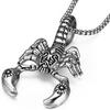 Stainless Steel Scorpion Pendant Necklace - Men's Punk Jewelry Gift.