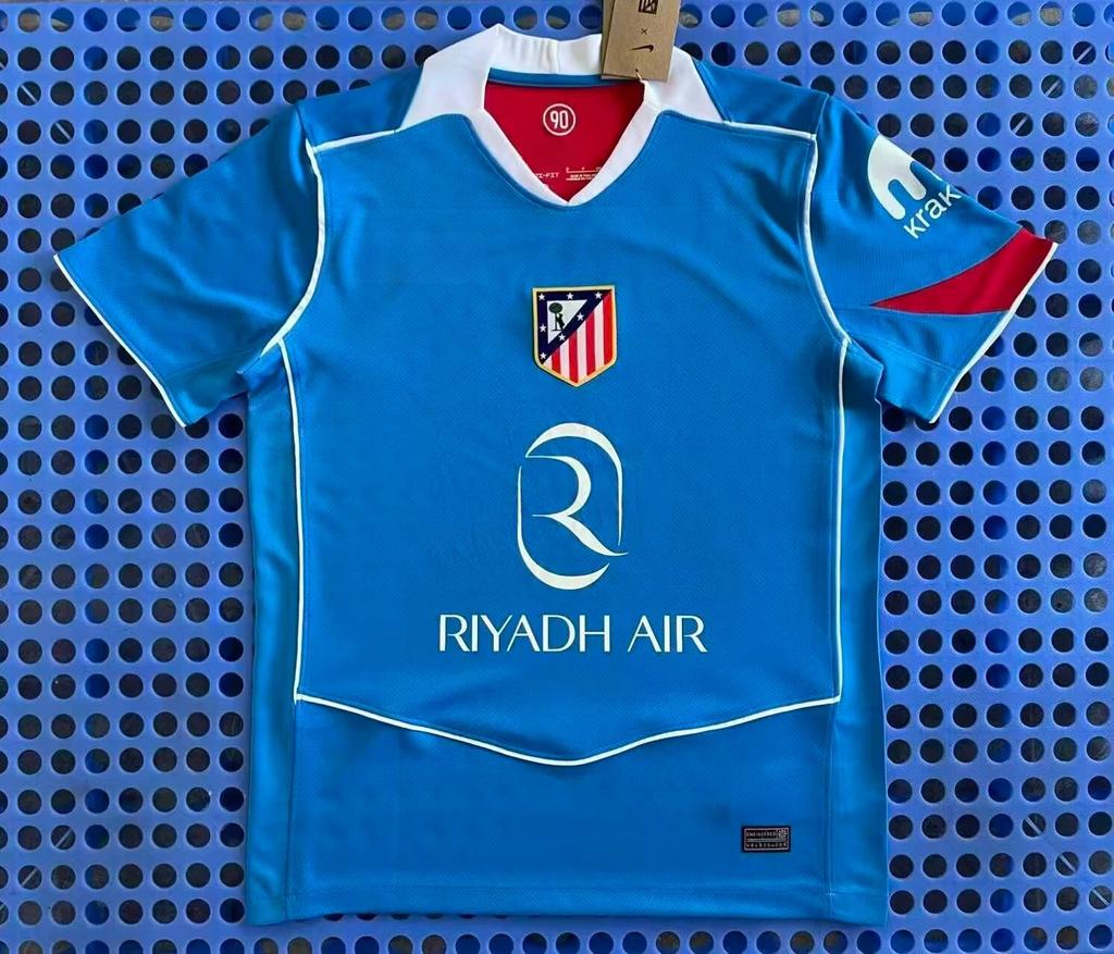 2526 Thai Football Fan Jersey Santos Marseille America Mallorca Short-sleeved Quick-drying T-shirt New La Liga