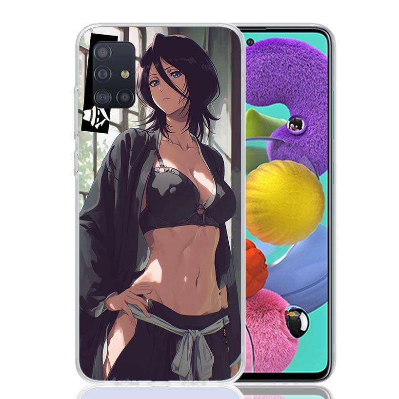 Bleach Kuchiki Rukia Phone Case For Samsung Galaxy A52 A32 A22 A12 A02S A50S A30S A51 A31 AA71 Note 20 Ultra 10 S10 Plus Galaxy