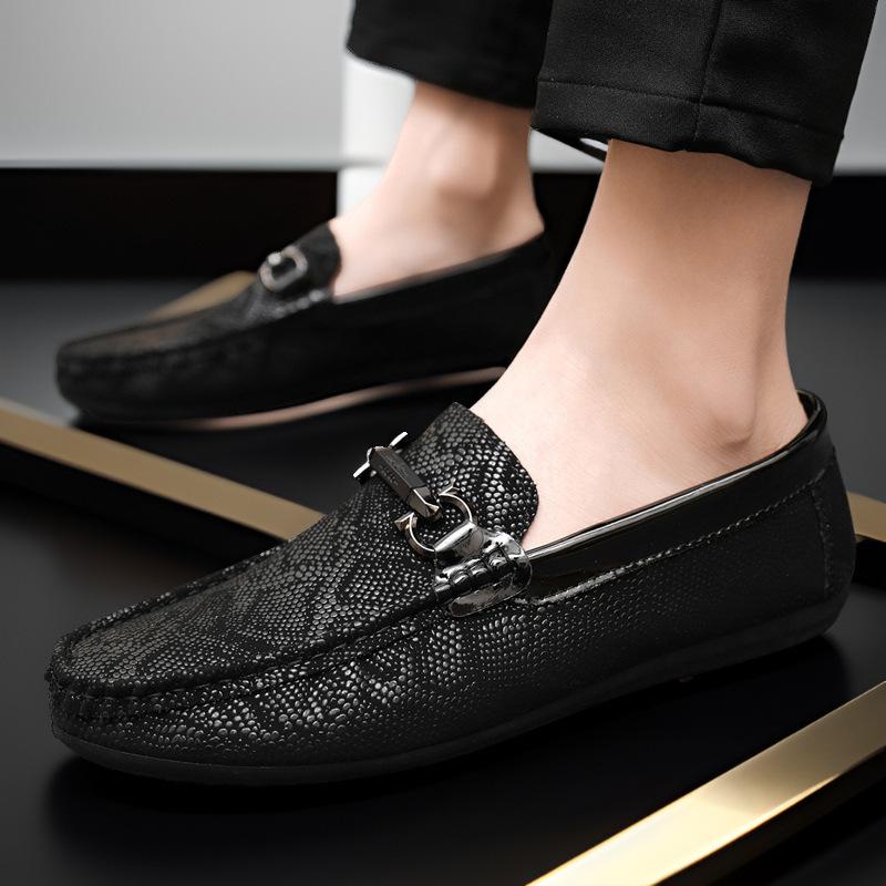 2024 toamnă pantofi bărbați noi pantofi Doudou pantofi bărbați cu talpă joasă versiune coreeană pantofi respirabili leneși pantofi de condus cu un pedal bărbați