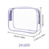 12-Piece Clear PVC Zipper Pouches Fashion Portable Makeup Storage Bags for Women Travel Organizing Toiletries Large
