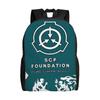 SECURE. CONTAIN SCP Foundation Schoolbag Daily Mochila Large Capacity Cool Horror Aesthetic Backpack For Teens
