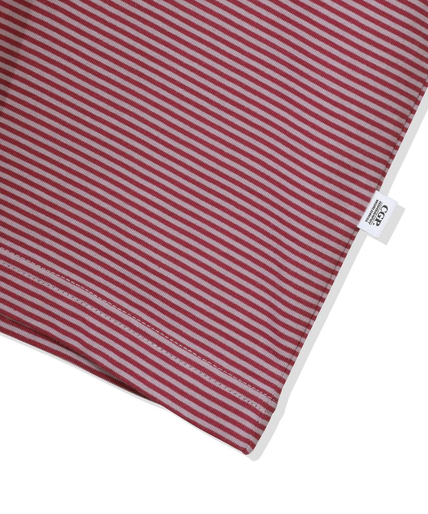 CGP Striped Pocket Short Sleeve T-Shirt - Purple