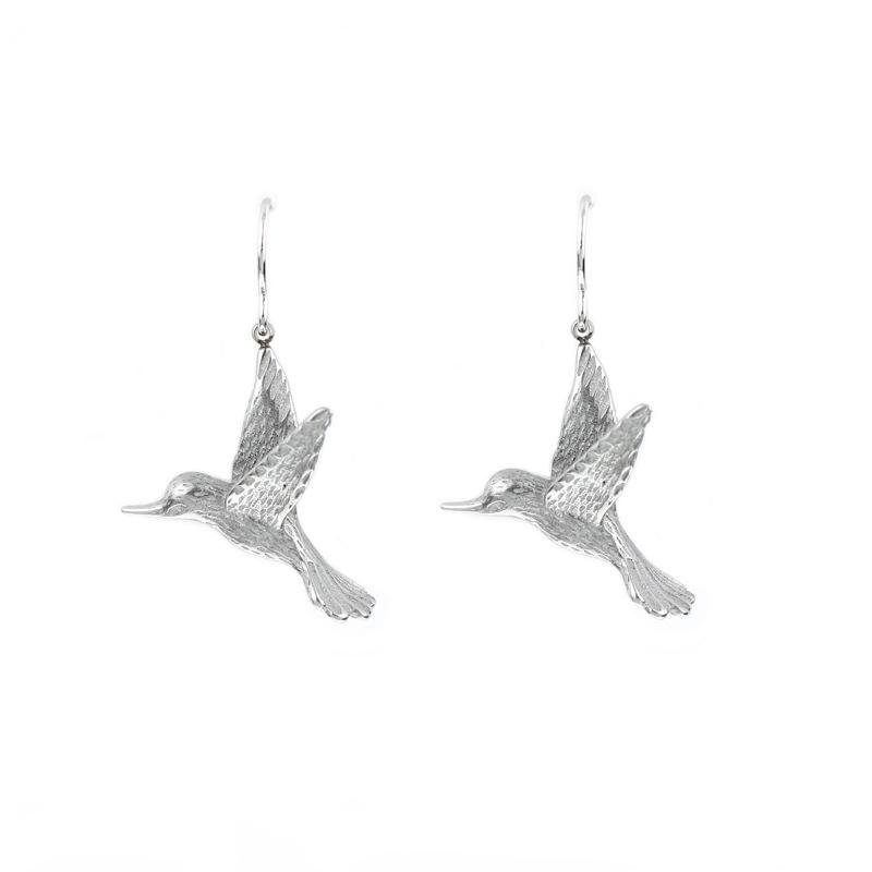 Stainless Steel Waterproof Non-Fading Bird Wing Earrings & Pendant Set for Women