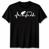 Rat Heartbeat ECG Rodent Animals Men’s T-Shirt Women’s Graphic Tee