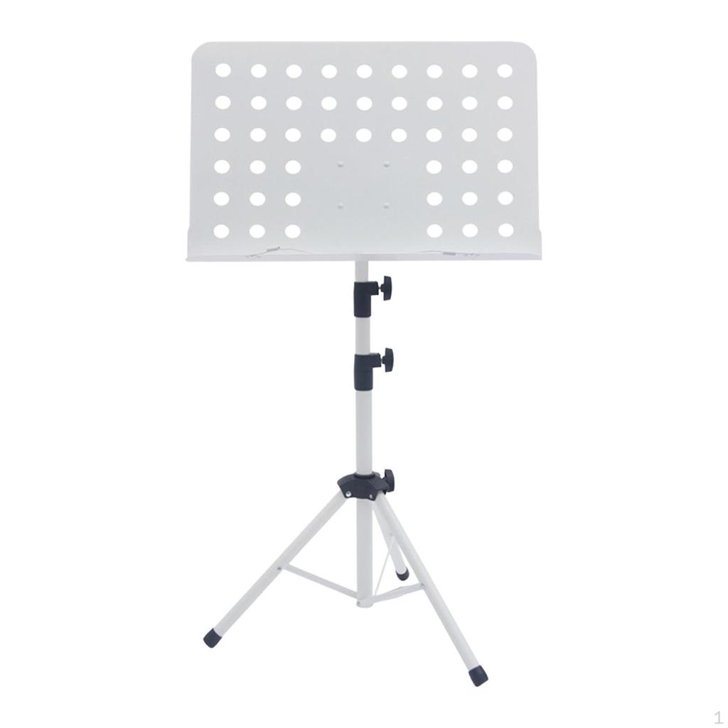 Music Sheet Stand Adjustable Height Portable Anti Slip Simple Setup Book Holder Foldable for