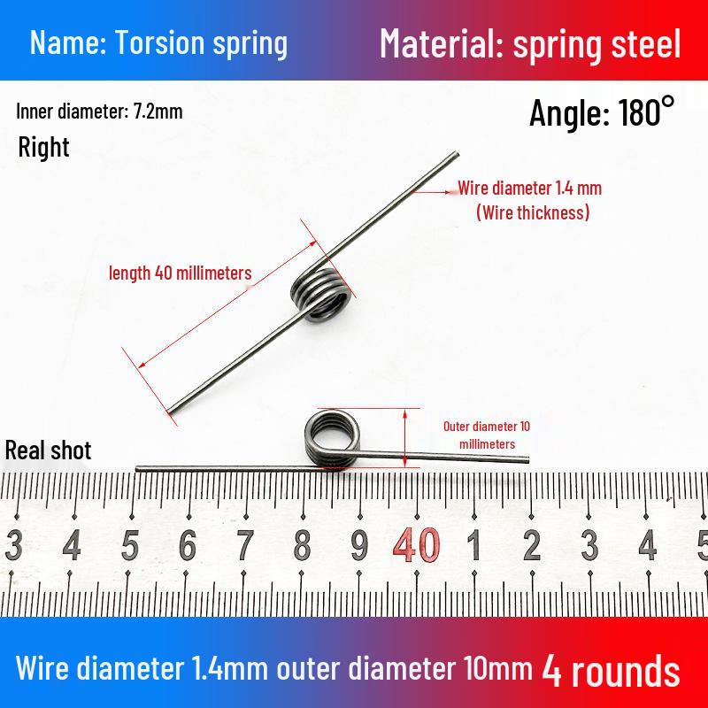 Torsion Spring Steel 0.3-3.0 for 90/180° Clip Trash Can
