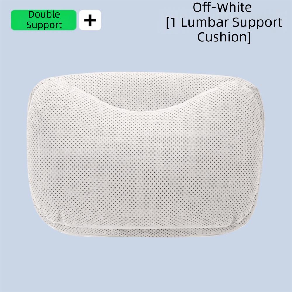 Suede Memory Cotton Seat Waist Cushion Ergonomic Support Lumbar Support Cushion  Car
