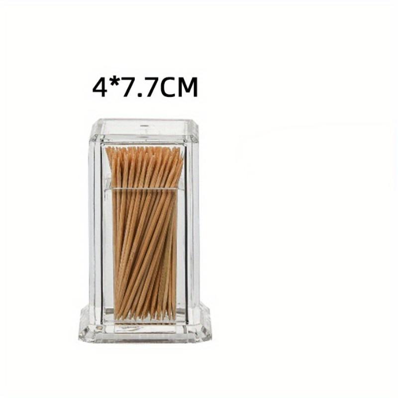 

Toothpick Box Thickened Acrylic Transparent Portable Creative Convenient Life Home Living Room Storage Box
