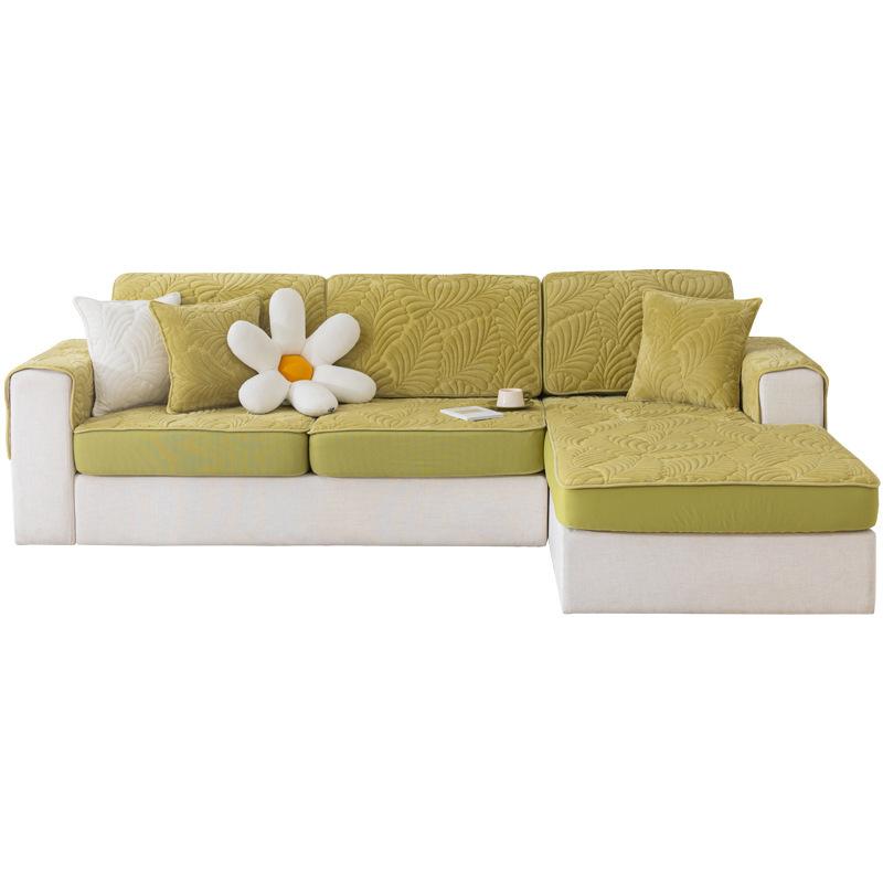 Winter Plush Sofa Cover Four Seasons Universal Non-Slip Cushion Three Seats One Art-Sofa All Wrapped Cover Universal Cover