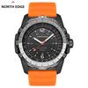 NORTH EDGE EVOQUE 2 Unisex Sport-Armbanduhr mit Solarantrieb Wasserdicht 50M Leuchtendes Gummiarmband Touch-Bedienung BT Anrufbeantwortung Magnetisch