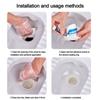 white Squatting Pit Smell Stopper Anti-Odor Anti-blocking Cover  Bathroom Squat Toilet