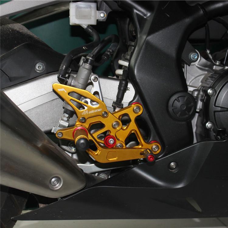 Compatible Honda CBR250R (15-18) CBR300R (17-20) Racing Style Raised Footpegs