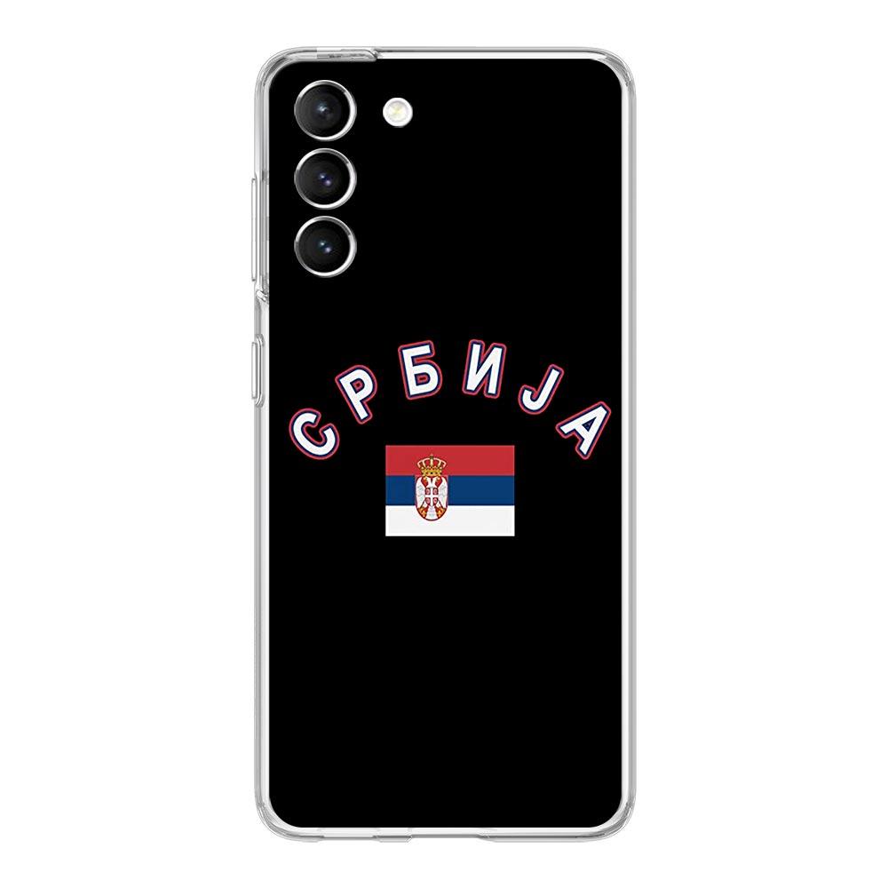 Serbien Flagge Transparente Handyhülle Für Samsung Galaxy S23 S22 5G S20 Ultra S21 FE 5G S10E S9 S8 S10 Plus Weiche Stoßfeste Rückseite