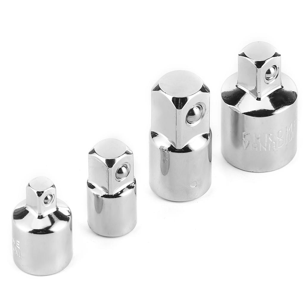4pcs 14in 38in 12in Electric Wrench Sleeve Adapter Converter Chrome Vanadium Steel Drive Socket