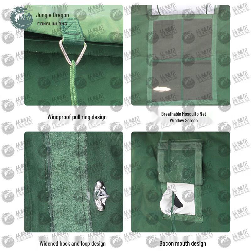 Jungle Dragon 95 Pole-Supported Outdoor Emergency Tent