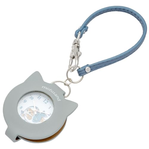 Fieldwork Women s Analog Pocket Watch with Magnifying Glass, Shark Cat Design, Blue, MSD006-3