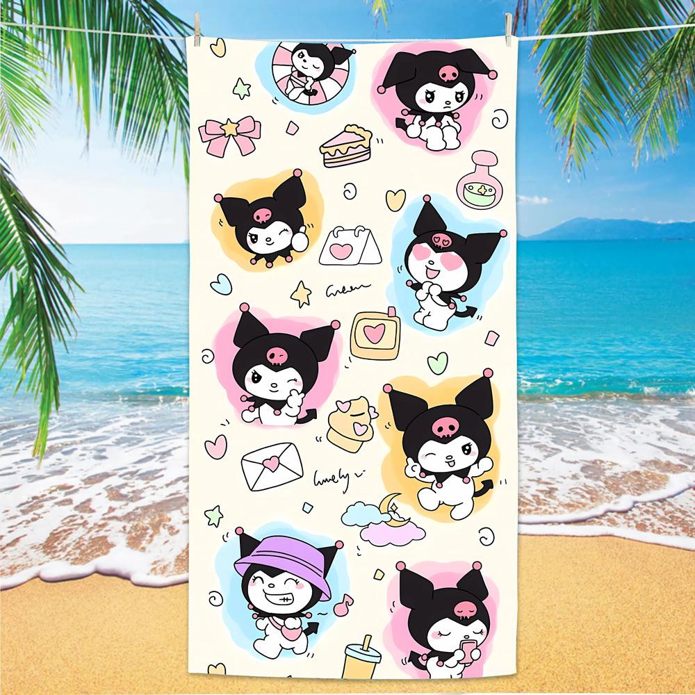New Printed Beach Towel Stitch Kulomie Beach Towel Children'S Cartoon Towel Cloth