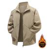 2026 Spring/Autumn Men's Outdoor Workwear Stand Collar Mountaineering Jacket - Middle-aged & Elderly Nylon Outerwear