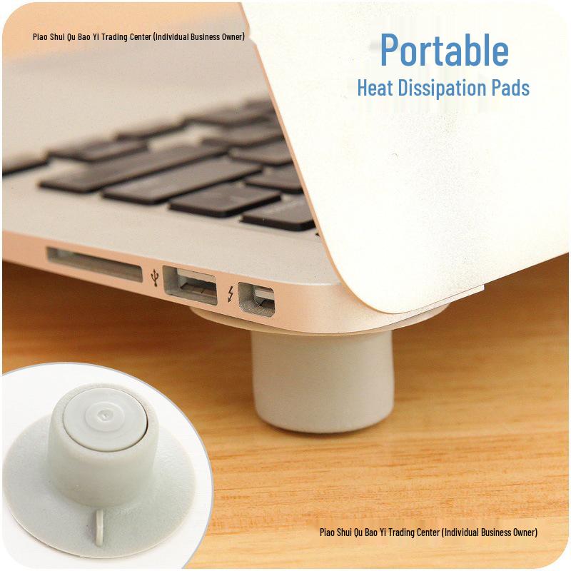 Kaymaz Ayaklı Dizüstü Bilgisayar Soğutucu Ped - Geliştirilmiş Hava Akışı İçin Taşınabilir Stand