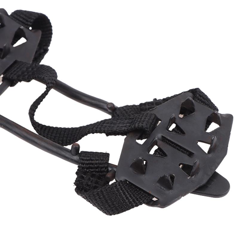 1 Paar ML Steigeisen Schuhüberzug 24 Zähne Anti-Rutsch Eisgriffe Greifer Schuhe Stiefel Wandern Eiskletterschuh Spikes Kletterkette