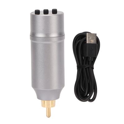 Tattoo Pen Netzteil 1300mAh USB Wiederaufladbar LED Anzeige Kabellos Aluminiumlegierung Tattoomaschine