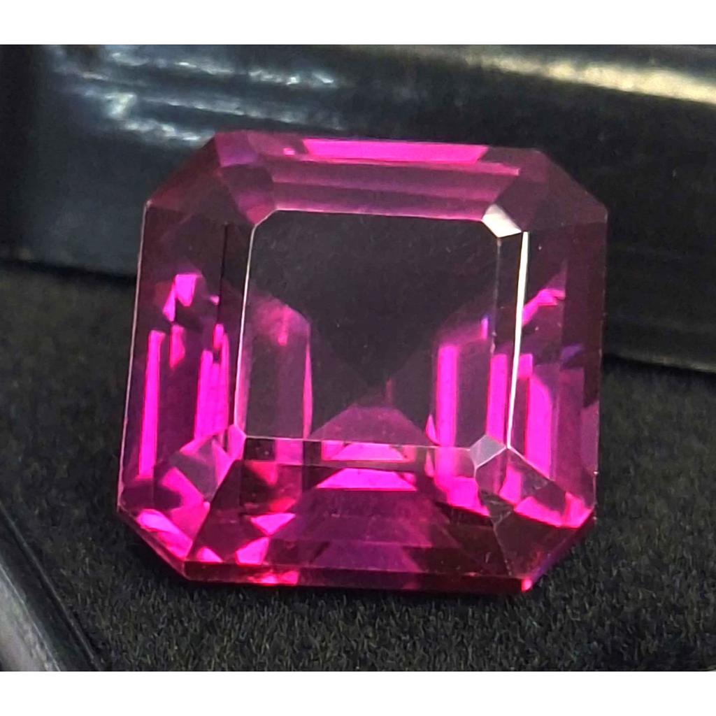 Natural Rhodolite Garnet Asscher Cut 11-13 Ct Stunning Certified Loose Gemstone