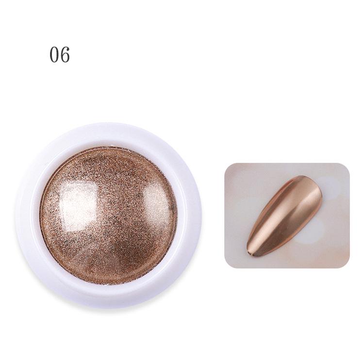 Rose Gold Glitter Nail Magic: Electroplating Mirror Powder