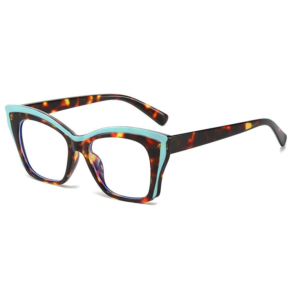 Color Matching Square Anti-Blue Light Flat Mirror Anti-Blue Light Glasses Frame Concave Glasses Frame