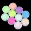Neon Bright Nail Polish Powder Shining In Dark Dust Luminous Fluorescence Nail Art Glitter Powder