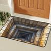 Retro Square Diatom Mud Bathroom Anti-Slip Mat 3.5Mm Thick Shower Room Door Absorbent Mat Toilet Mat Door Mat