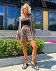 Women's Leopard Print Cardigan & Shorts Two-Piece Summer Set