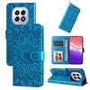For Oppo F29 5G Case Sunflower Imprint Leather Wallet Phone Cover