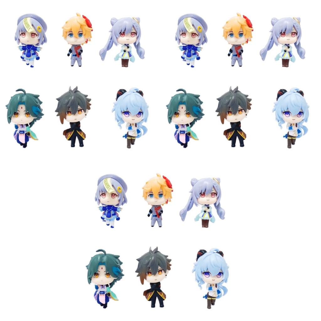 Adorable Genshin Impact Pvc Q Version Figures Set Of 6pcs For Collectors