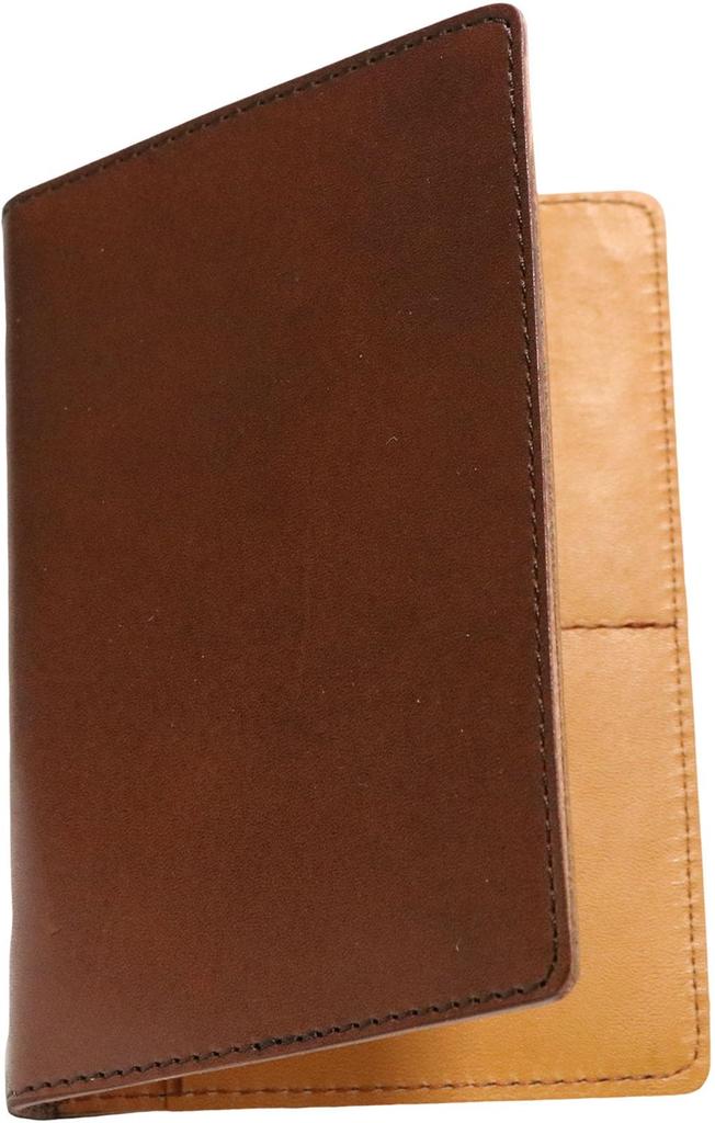 Capa para passaporte em couro marrom escuro Tochigi, feita no Japão, capa para passaporte, porta-passaporte, couro legítimo, couro legítimo fofo, couro de vaca Tochigi