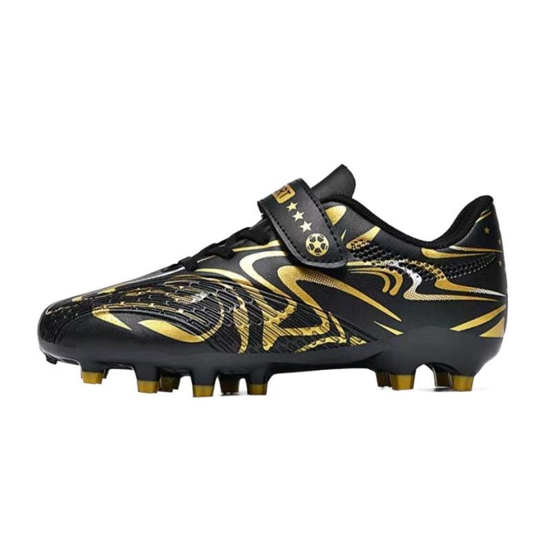 Small Size Velcro Football Shoes Boys and Girls Game Broken Nails Primary and Secondary School Students Free Lace-up Professional Training Shoes