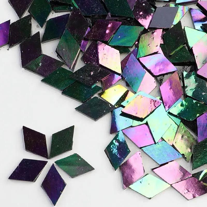 50g Clear Glass Mosaic Tiles Multi Color Mosaic Piece DIY Mosaic Making Stones for Craft Hobby Arts Home Wall Decoration arte