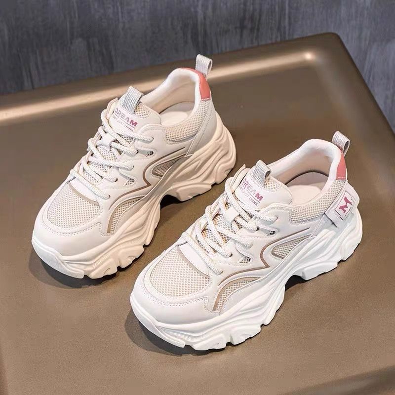 Soft Sole Harajuku Big Head Shoes Women's Summer 2025 New Lace Breathable Fisherman Shoes Thick Sole Muffin Sole Single Shoes
