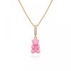         Nostalgia Bear Candy Pink Pave Connector                           