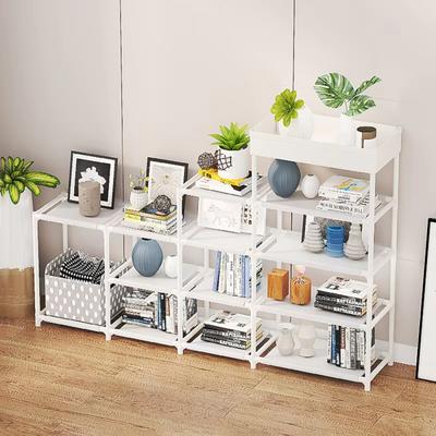 Household Multi-Purpose Assembly Shoe Cabinet Dust-proof Multi-functional Livin-Room Large-Capacity Trapezoidal Storage Rack