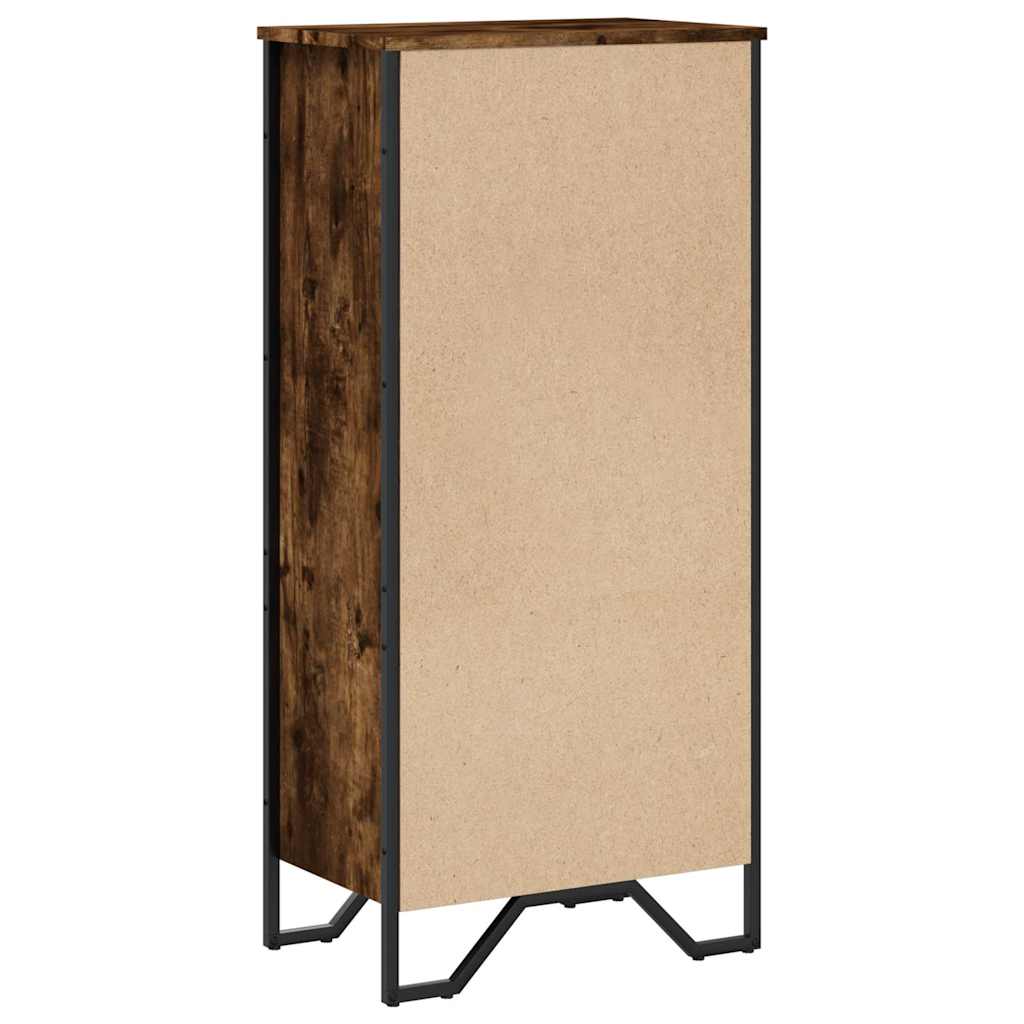 Vidaxl Regał, Przydymiony Dąb, 50X31X106 Cm, Materiał Drewnopochodny