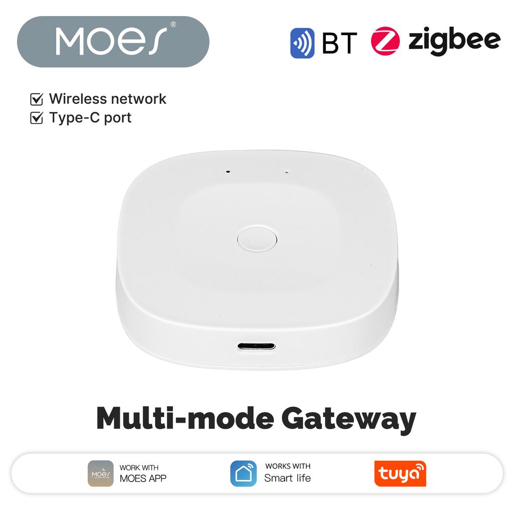 Multi-mode Smart Gateway Type-C Port ZigBee WiFi BT Mesh Hub APP Remote Control Compatible for Alexa Google Home Voice Control