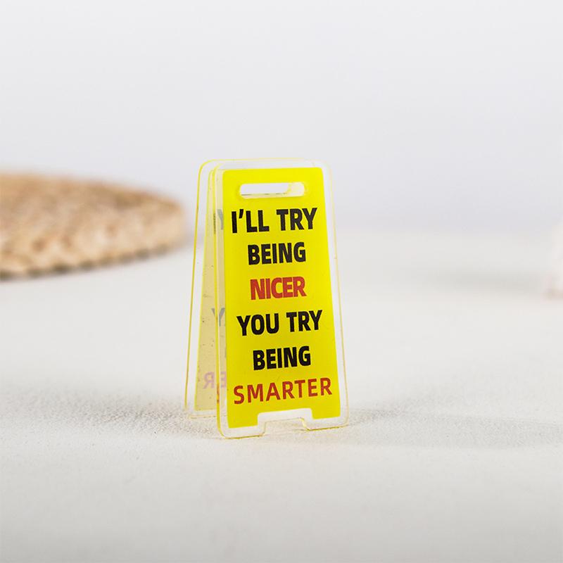 

Акриловая настольная табличка Оставьте меня в покое, я занят Юмористический офисный декор Унисекс подарок для коллег Настольный держатель для визиток