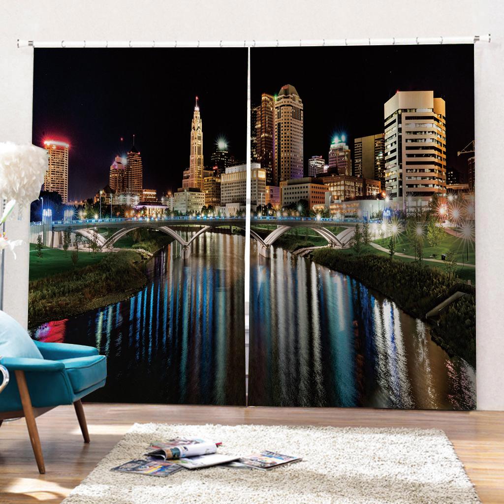 Perdele cu Umbre Seria Turnul Eiffel Paris Imprimare Digitală Perdea Peisaj Urban Decorare Living Dormitor