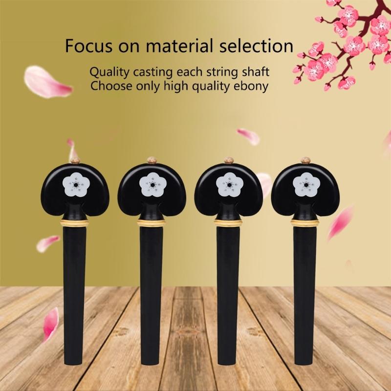 4Pcs Cello Reamer Tuner Musical Instrument Accessories Cello Pegs for Tuning Peg Cello Tuning Peg Mechanic Accessories