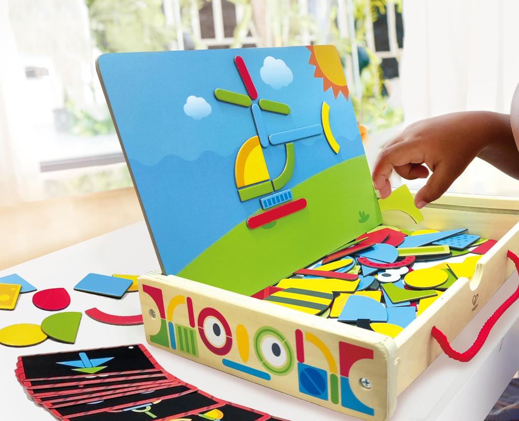 Hape Magnetic Art 30 x 23 x 6 for ages 3 and Wooden Pretend Play E1631 Set, cm, up, Toy,